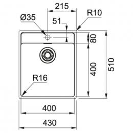 Мойка FRANKE MRX 210-40 TL 127.0598.748: 2