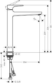 Смеситель для раковины HANSGROHE METROPOL 32512670: 2