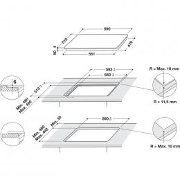 Варочная поверхность индукционная Hotpoint-Ariston HB8460BNEW: 3