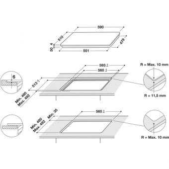 Варочная поверхность индукционная Hotpoint-Ariston HB8460BNEW: 3