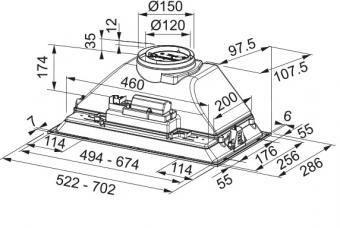 Вытяжка кухонная Franke INCA SMART FBI 525 GR 305.0599.532: 4