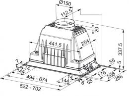 Вытяжка кухонная Franke INCA PLUS FBI 525 PLUS 305.0599.543: 2