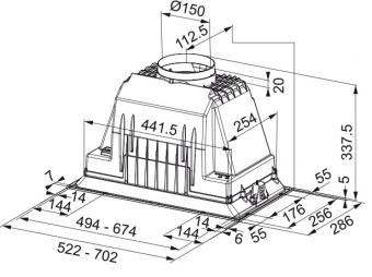 Вытяжка кухонная Franke INCA PLUS FBI 525 PLUS 305.0599.543: 2