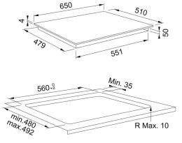 Варочная панель индукционная Franke Smart FSM 654 I B BK 108.0606.108: 6
