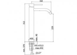 Смеситель для умывальника PAFFONI Light LIG081CR: 2