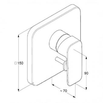 Смеситель для ванны/душа KLUDI PURE&STYLE 404190575: 2