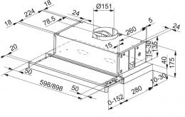 Вытяжка кухонная Franke Flexa FTC 612 XS V2 (315.0532.375): 2