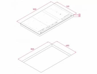 Стеклокерамическая индукционная поверхность Teka IZF 99700 MST BK 112500031: 2