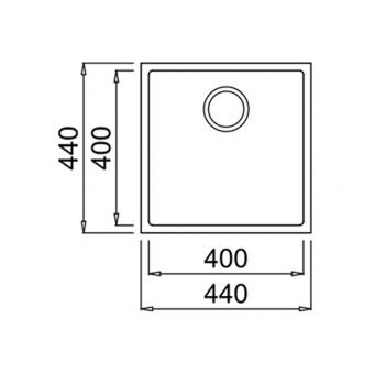 Мойка TEKA Square 40.40 TG 115230025: 2