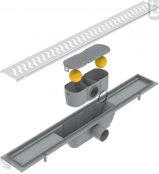 Душевой трап с решеткой волна 60 см VOLLE 90-22-603: 3