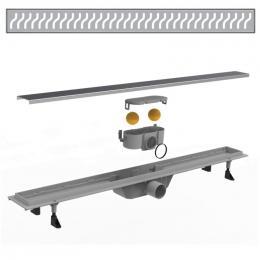 Душевой трап с решеткой волна 90 см VOLLE 90-22-803: 3