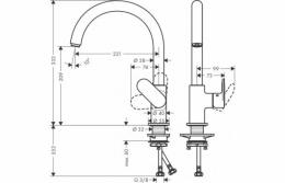 Смеситель для кухни HANSGROHE VERNIS BLEND 71870000: 2