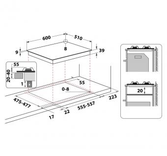 Варочная панель газовая WHIRLPOOL GMT6422OW: 2