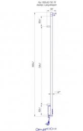 Полотенцесушитель электрический MARIO Рей Кубо-І 1100х30/130 TR (2.2.1202.16.Р): 2