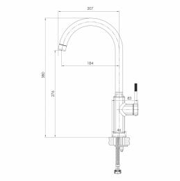 Смеситель для кухни IMPRESE BRENTA ZMK091908150: 3