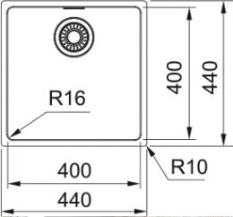 Мойка FRANKE MRX 110-40 122.0598.646: 2