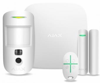 Комплект охранной сигнализации Ajax StarterKit Cam Plus White: 1