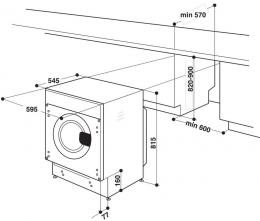 Встраиваемая стиральная машина WHIRLPOOL BI WMWG 71484E: 4