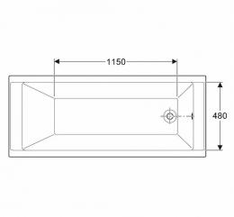 Ванна акриловая KOLO SUPERO 160x70 + ножки 5342000: 3