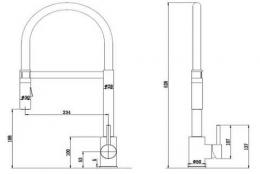 Смеситель для кухни FABIANO FKM 43C SS Inox 8232.401.0220: 2