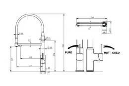 Смеситель для кухни FABIANO FKM 3119PX Inox 8231.403.1017: 3