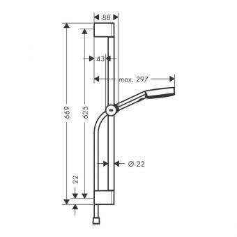 Душевой гарнитур HANSGROHE PULSIFY SELECT 24160670: 3