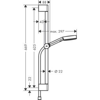 Душевой гарнитур HANSGROHE PULSIFY SELECT 24160000: 2