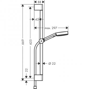 Душевой гарнитур HANSGROHE PULSIFY SELECT 24160700: 2