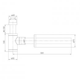 Сифон для умывальника IMPRESE BRENTA ZMK081906600: 2