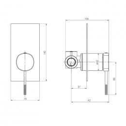 Смеситель для душа IMPRESE BRENTA ZMK091908081: 2