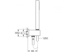 Душевой гарнитур GROHE Euphoria Cube Stick 26405000: 2