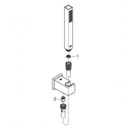 Душевой гарнитур GROHE Euphoria Cube Stick 26405000: 3