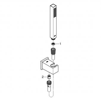 Душевой гарнитур GROHE Euphoria Cube Stick 26405000: 3