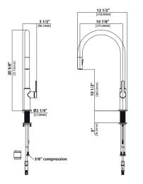 Смеситель для кухни KRAUS KPF-2821SFACB: 2