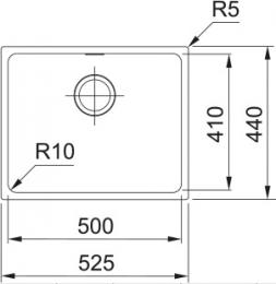 Мойка FRANKE SID 110-50 серый 144.0649.561: 2