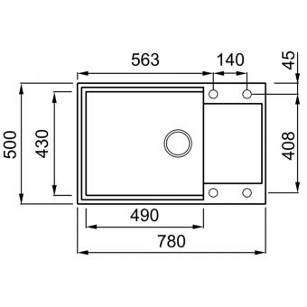 Мойка Elleci Granitek Easy 310 ALUMINIUM 79: 2