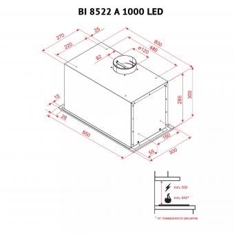 Вытяжка Perfelli BI 8522 A 1000 I LED: 4