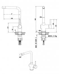 Смеситель для кухни FABIANO FKM 45 SS 8232.401.0222: 3