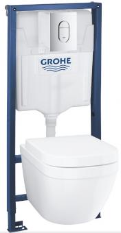 Комплект инсталляция GROHE Solido 4в1 + унитаз Grohe EuroCeramic сид. soft-close 39536000: 1