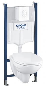 Комплект инсталляция GROHE Solido Perf 4в1 + унитаз Grohe сид. soft-close 39116000: 1