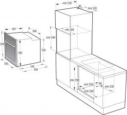 Духовой шкаф электрический Gorenje BO6727E03WG: 5