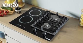 Варочная поверхность комбинированная VENTOLUX HG622 B9G CS I (BK): 8