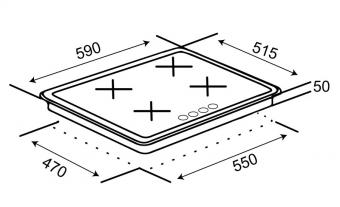 Варочная поверхность газовая VENTOLUX HG640-MA3 S (IVORY): 6