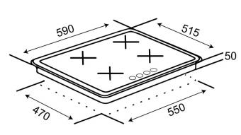 Варочная поверхность газовая VENTOLUX HG640-MA3 S (WH): 5