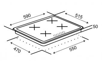 Варочная поверхность газовая VENTOLUX HG640-MA3 S (X): 4