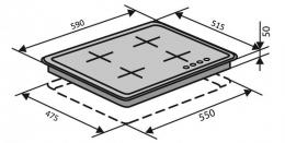 Варочная поверхность газовая VENTOLUX HG640-TA3G CEST (BK): 4