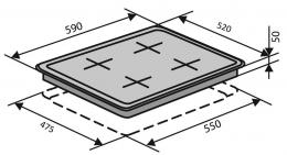 Варочная поверхность газовая VENTOLUX HSF640-D3 CEST (AN): 5