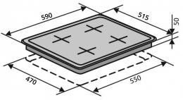 Варочная поверхность газовая VENTOLUX HSF640-W3G CESBT (BK): 4