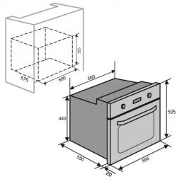 Духовой шкаф электрический VENTOLUX BRISTOL 6 MT (BK): 6