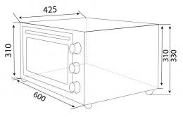 Электрическая печь VENTOLUX NIKA 45 (BK/X) 2G: 5